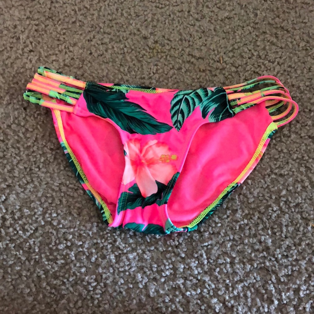 Floral print bikini bottom